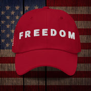 Charlie Kirk Freedom Classic Hat Red Embroidered Charlie Kirk Merch - Lilybirchmarket