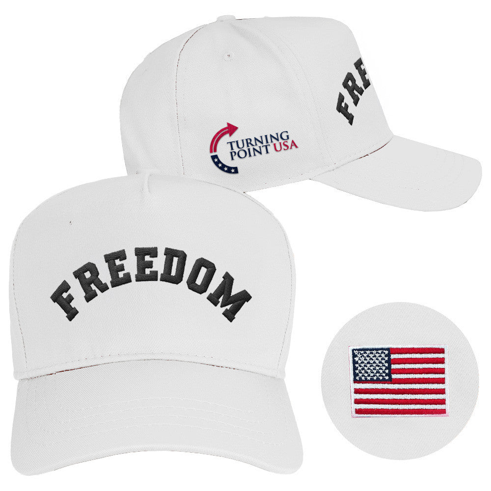 Charlie Kirk Freedom Hat Embroidered Charlie Kirk Hat Turning Point USA Store TPUSA Merch Gifts - Lilybirchmarket