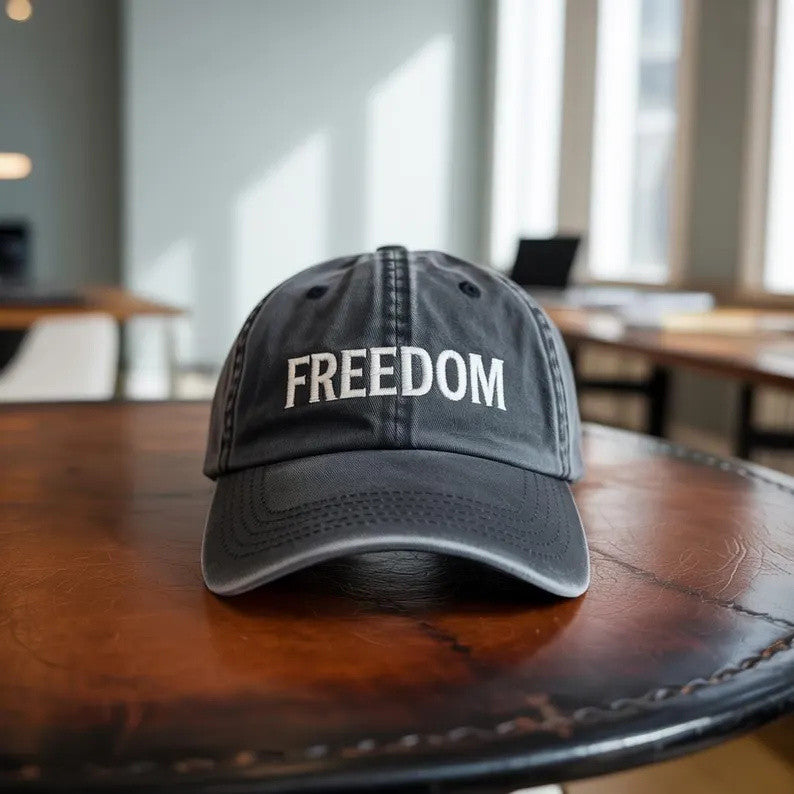 Charlie Kirk Freedom Hat Embroidered Charlie Kirk Merch Pray For Charlie Kirk Hat - Lilybirchmarket