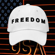 Charlie Kirk Freedom Hat Embroidered White - Lilybirchmarket