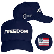 Charlie Kirk Freedom Hat Navy Embroidered Charlie Kirk Hats Turning Point USA Merchandise Store - Lilybirchmarket