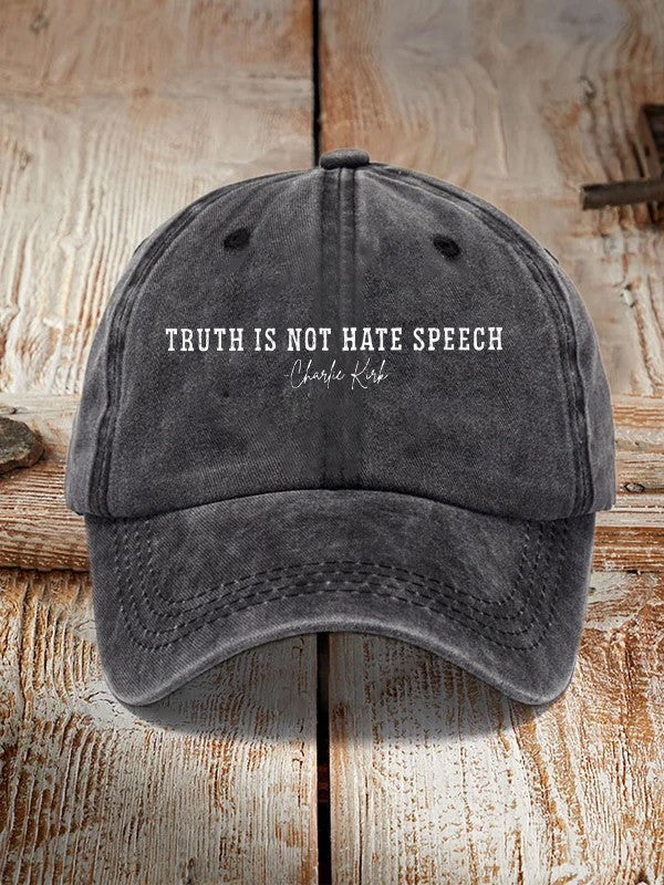 Charlie Kirk Freedom Hat Truth Is Not Hate Speech Best Commemorative CK 47 Cap - Lilybirchmarket