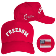 Charlie Kirk Freedom Hat Turning Point USA Hat Red Embroidered Charlie Kirk Merch Dad Gifts - Lilybirchmarket