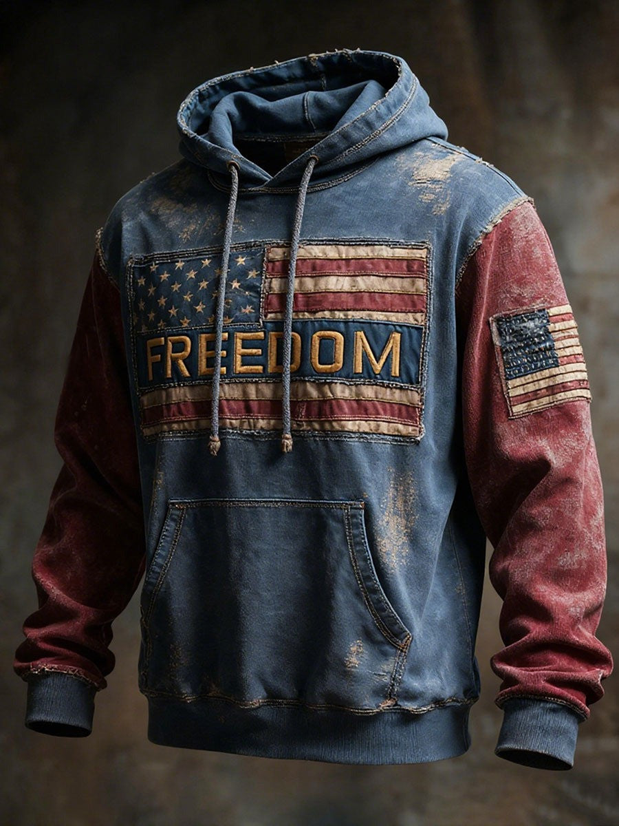 Charlie Kirk Freedom Hoodie American Flag Charlie Kirk Commemorative Clothes Gifts - Lilybirchmarket