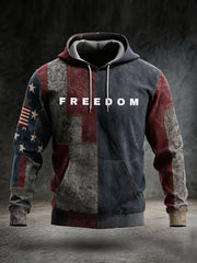 Charlie Kirk Freedom Hoodie American Flag TPUSA Merch Gift For Trump Supporters - Lilybirchmarket