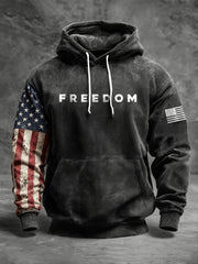 Charlie Kirk Freedom Hoodie American Flag Turning Point Merch Charlie Kirk Memorial Apparel - Lilybirchmarket