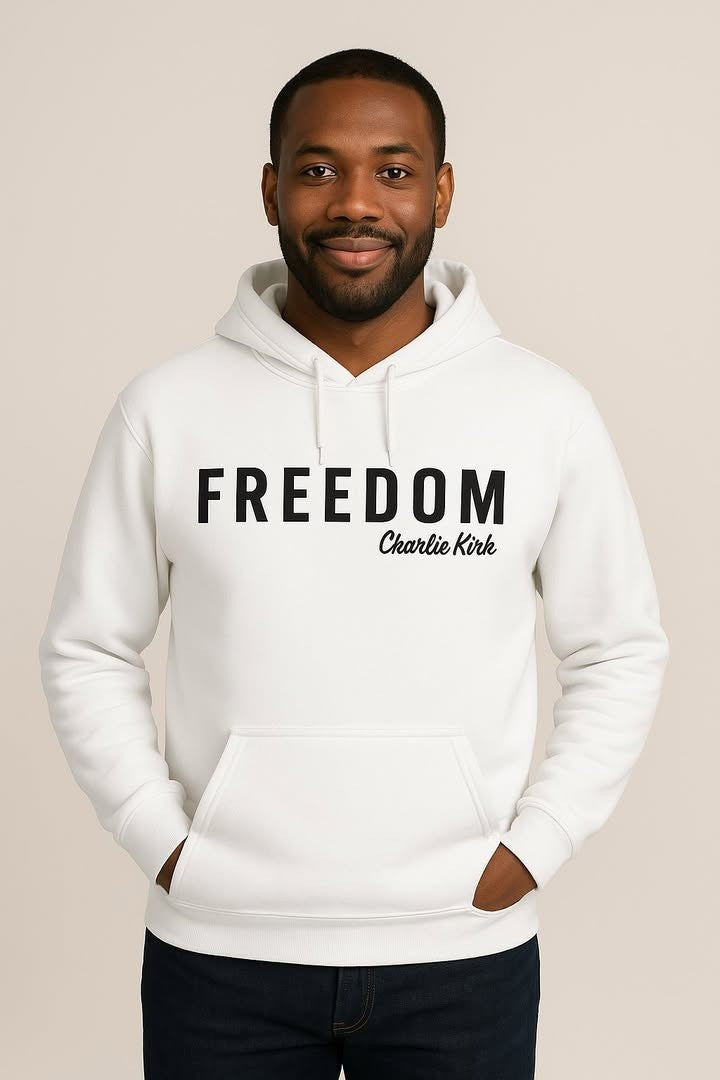Charlie Kirk Freedom Hoodie Charlie Kirk Freedom Clothing Gifts For Trump Supporters - Lilybirchmarket