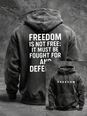 Charlie Kirk Freedom Hoodie Freedom Is Not Free Charlie Kirk Commemorative Clothing - Lilybirchmarket