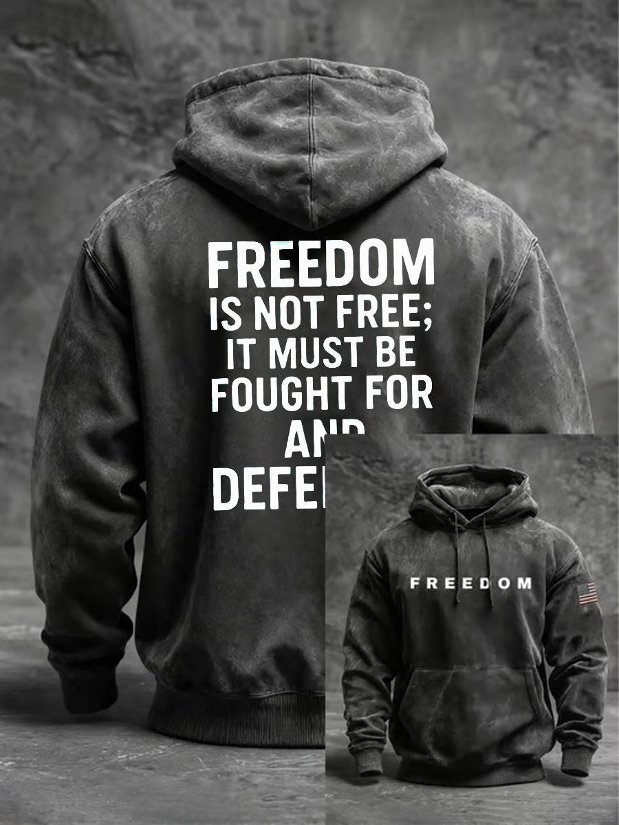 Charlie Kirk Freedom Hoodie Freedom Is Not Free Charlie Kirk Commemorative Clothing - Lilybirchmarket