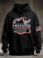 Charlie Kirk Freedom Hoodie National Day Of Remembrance For Charlie Kirk Gift For Supporter - Lilybirchmarket