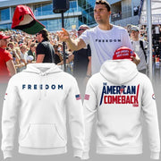 Charlie Kirk Freedom Hoodie The American Comeback Tour The Turning Point USA TPUSA Merch - Lilybirchmarket