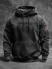 Charlie Kirk Freedom Hoodie Turning Point USA American Flag TPUSA Merch Memorial Apparel - Lilybirchmarket