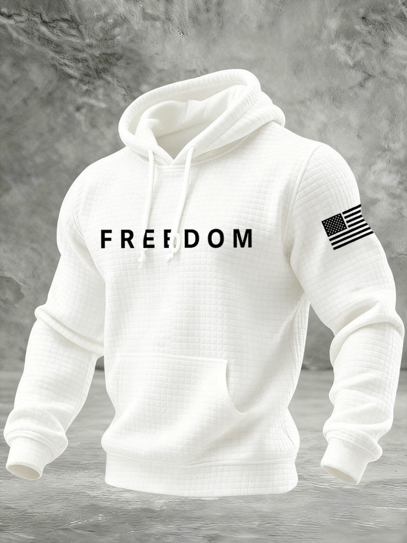 Charlie Kirk Freedom Hoodie USA Flag Patriotic Apparel Unique Gifts For Dad - Lilybirchmarket