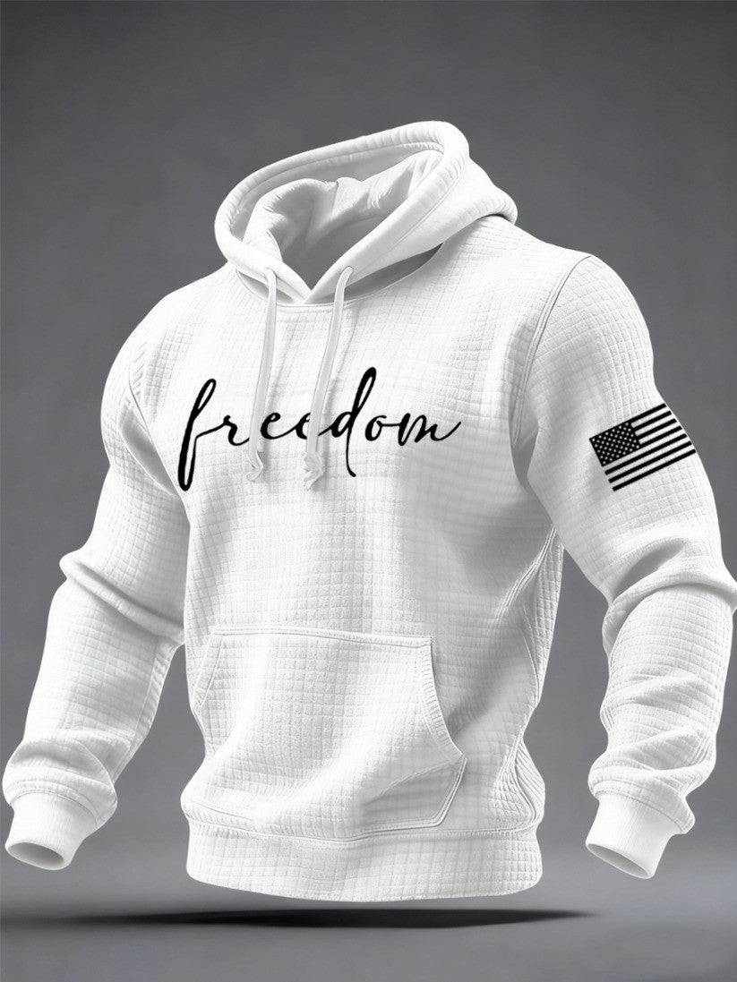 Charlie Kirk Freedom Hoodie USA Flag Patriotic Clothing Gifts Ideas For Husband - Lilybirchmarket