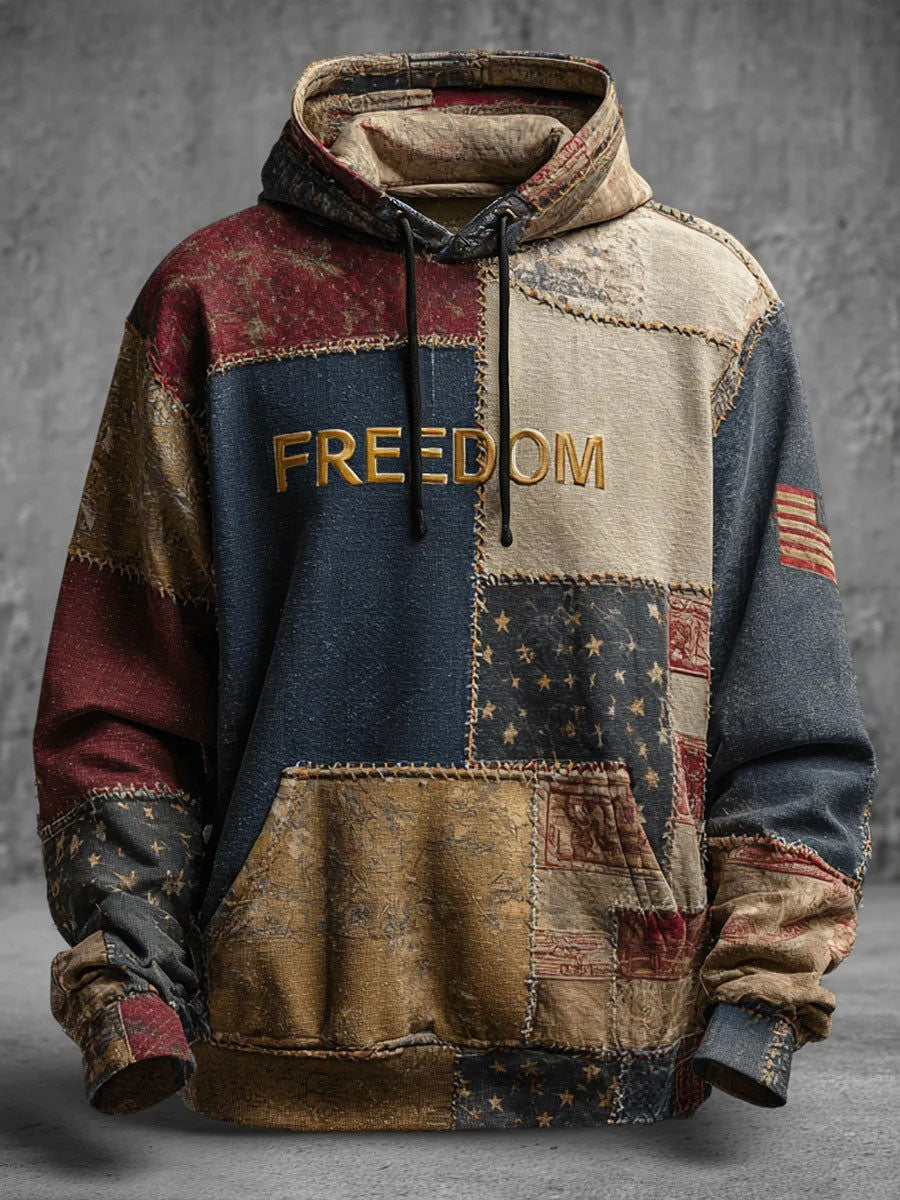 Charlie Kirk Freedom Memorial Merch Hoodie Vintage 3D Print Tribute Charlie Kirk Apparel - Lilybirchmarket