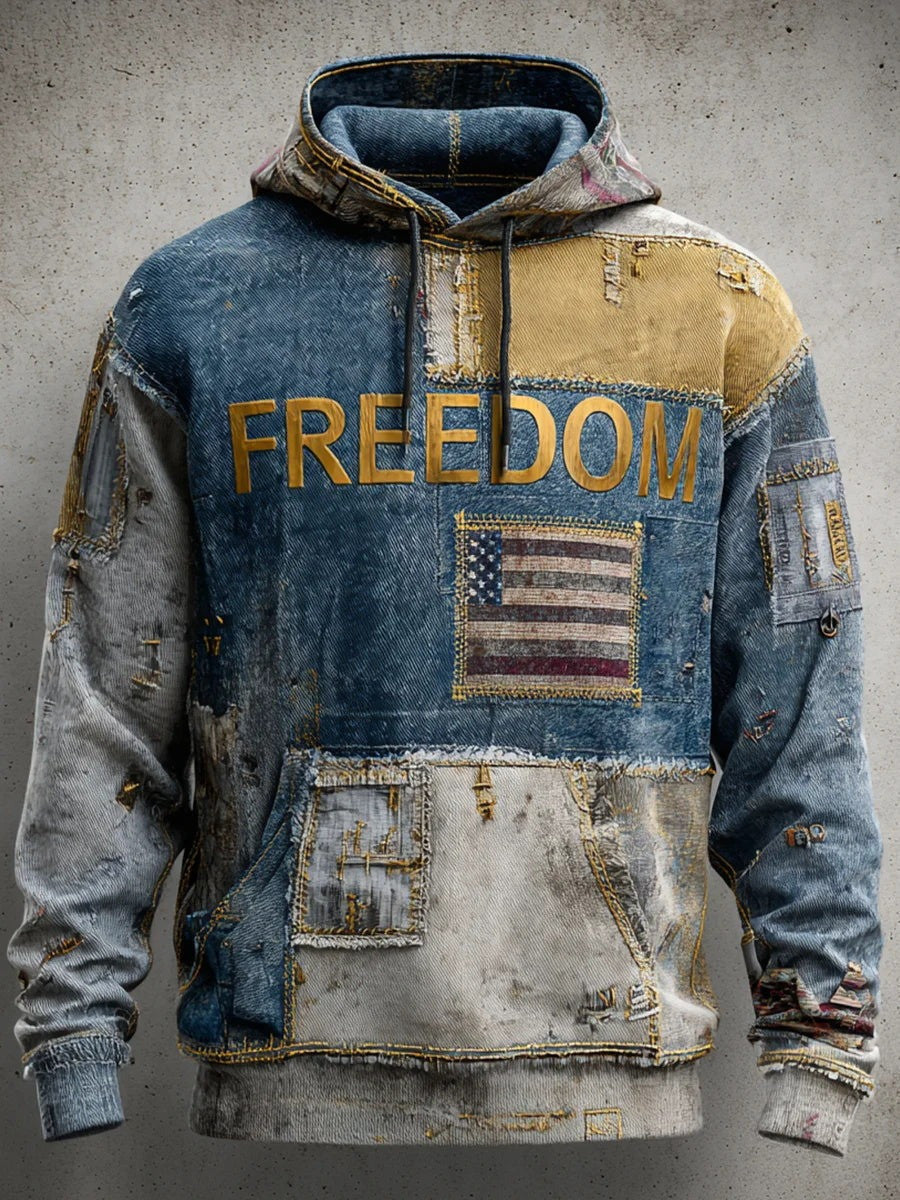 Charlie Kirk Freedom Memorial Merch Hoodie Vintage 3D Print Tribute Charlie Kirk Clothing - Lilybirchmarket