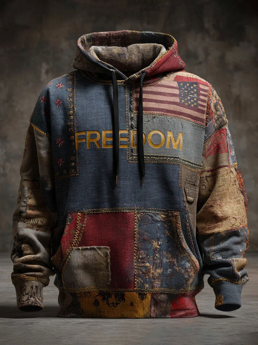 Charlie Kirk Freedom Memorial Merch Hoodie Vintage Retro 3D Print Tribute Support Clothing - Lilybirchmarket