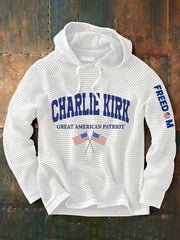Charlie Kirk Freedom Merch Hoodie Great American Patriot RIP Honor Charlie Kirk Apparel - Lilybirchmarket
