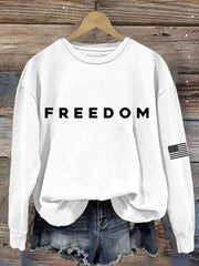 Charlie Kirk Freedom Sweatshirt Charlie Kirk Sweatshirt Trump 45-47 Merch Gifts For Patriot - Lilybirchmarket
