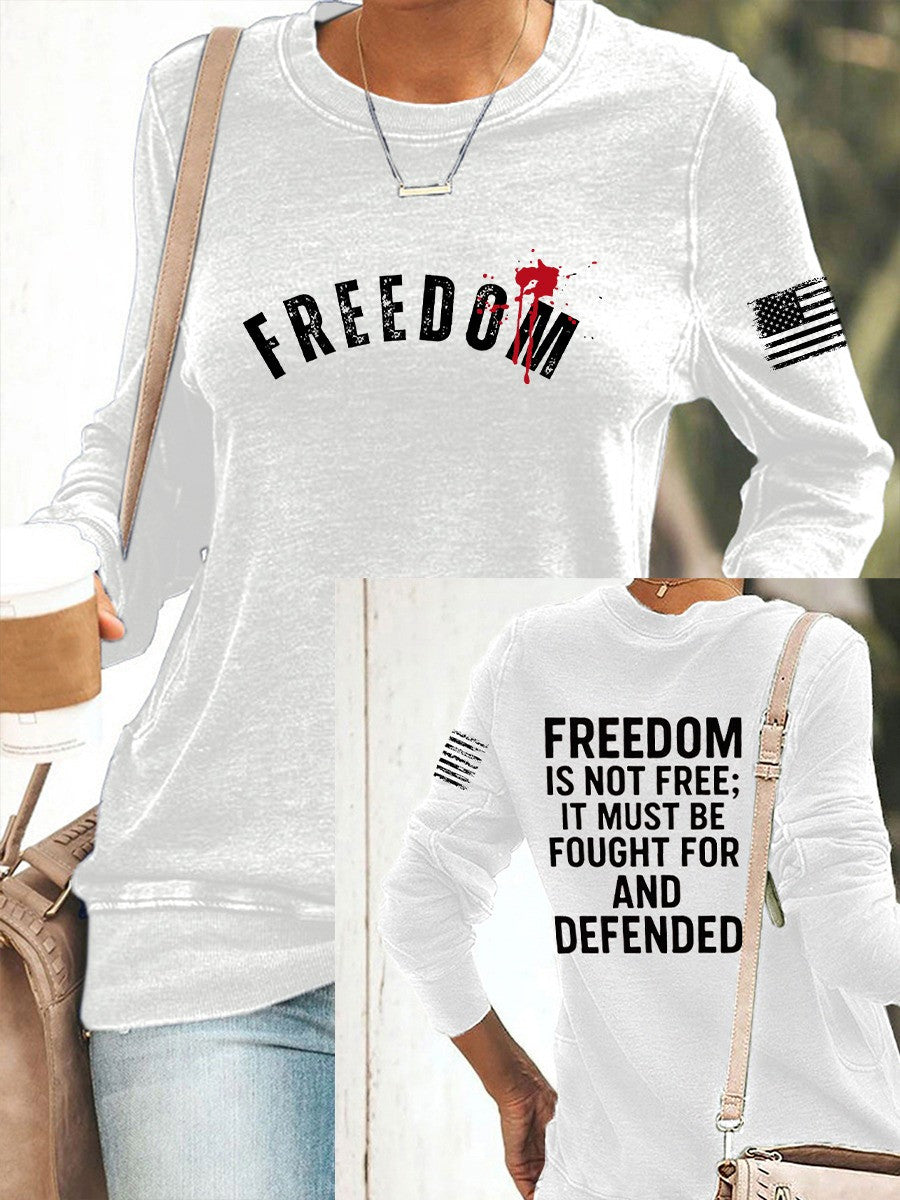 Charlie Kirk Freedom Sweatshirt Freedom Is Not Free Violence Against Clothing Gifts - Lilybirchmarket
