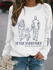 Charlie Kirk Freedom Sweatshirt Never Surrender Rest In Peace Charlie Kirk Apparel - Lilybirchmarket