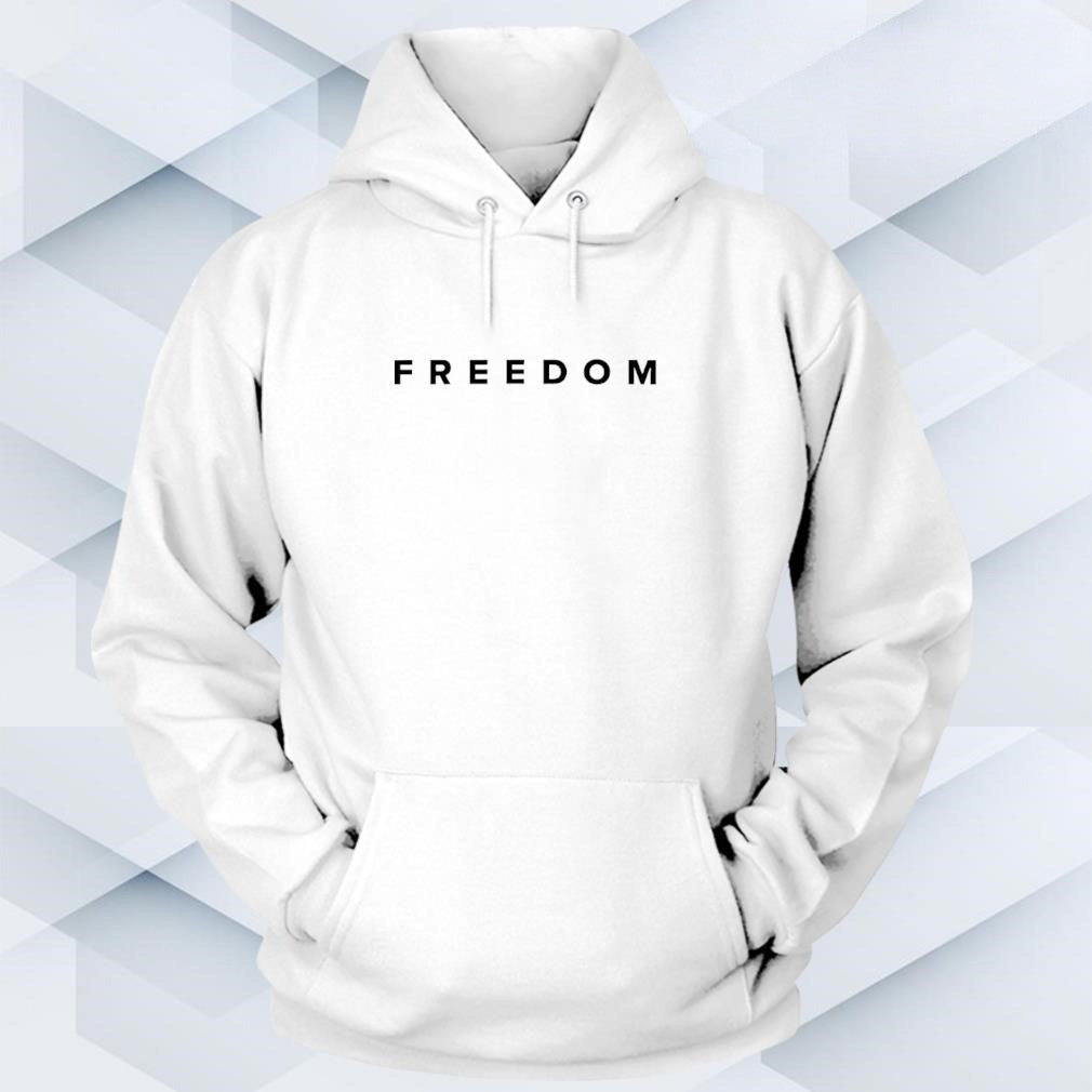 Charlie Kirk Freedom White Hoodie Freedom Charlie Kirk Freedom Wore Hooded Sweatshirt - Lilybirchmarket