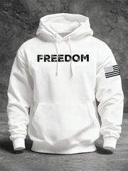 Charlie Kirk Freedom White Hoodie Freedom Clothing Gift For Trump Supporters - Lilybirchmarket
