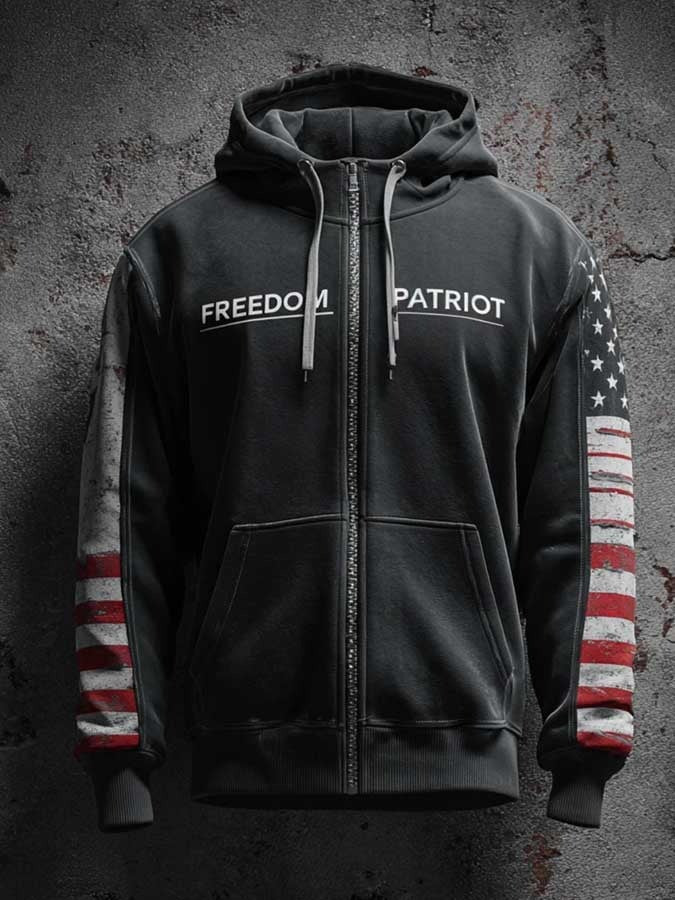 Charlie Kirk Freedom Zip Hoodie Patriot Tribute To Charlie Kirk Merch Gift For Patriots - Lilybirchmarket