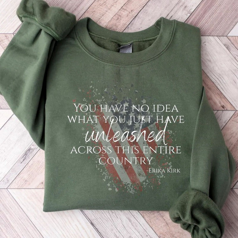 Charlie Kirk Funeral Merch Charlie Kirk Memorial Sweatshirt TPUSA Merch Patriotic Gifts For Mom - Lilybirchmarket