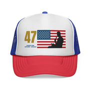 Charlie Kirk Hat 47 Patriotic Trucker Hat USA Pride Cap Charlie Kirk Merchandise - Lilybirchmarket