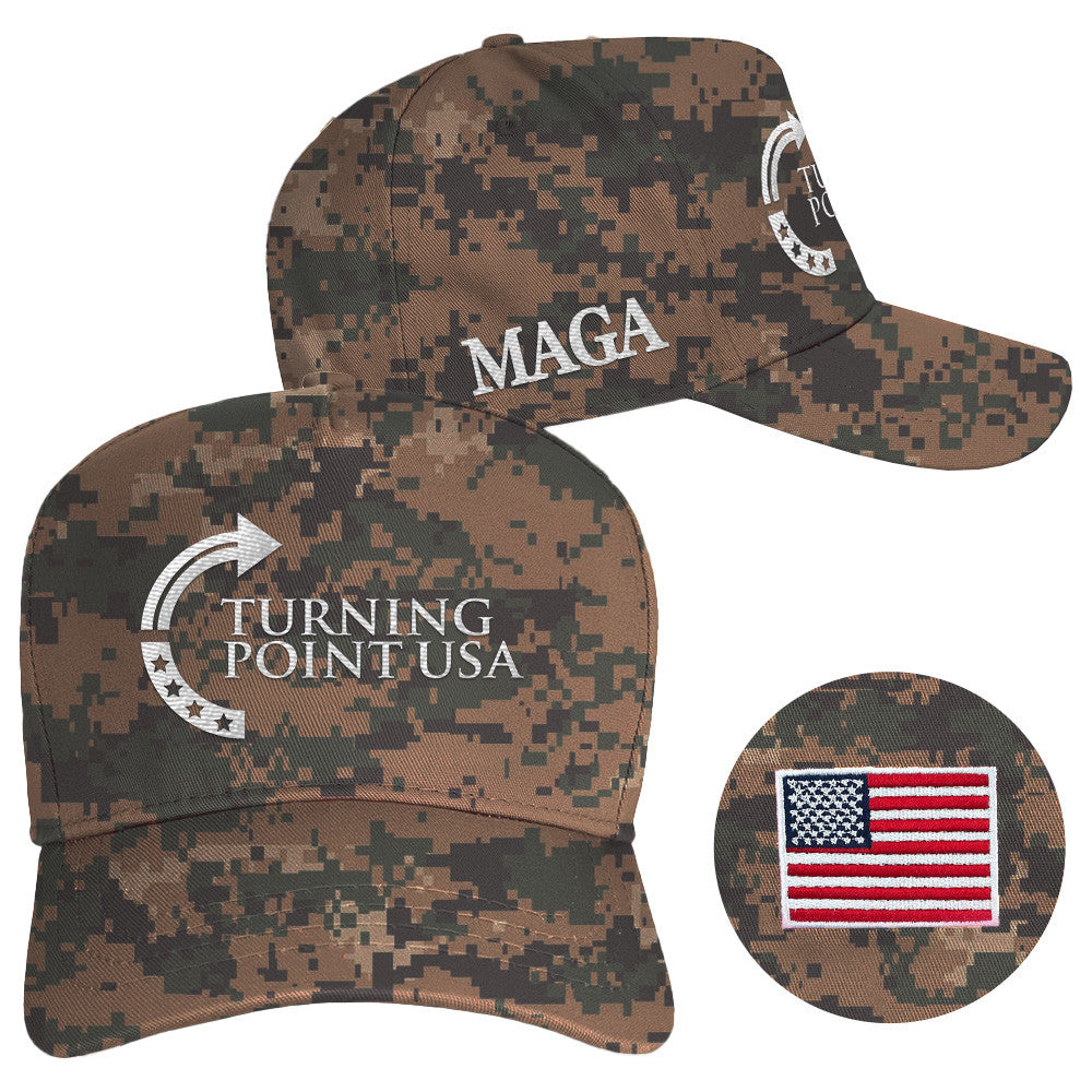 Charlie Kirk Hat Camo Embroidered Turning Point USA Hat MAGA Cap Gifts For Husband - Lilybirchmarket