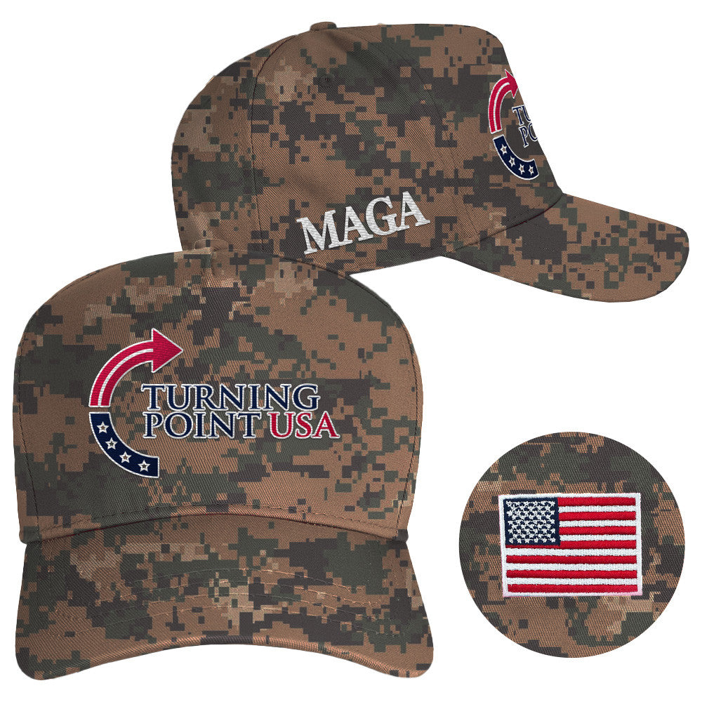 Charlie Kirk Hat Camo Embroidered Turning Point USA Hat MAGA Cap Gifts For Patriots - Lilybirchmarket