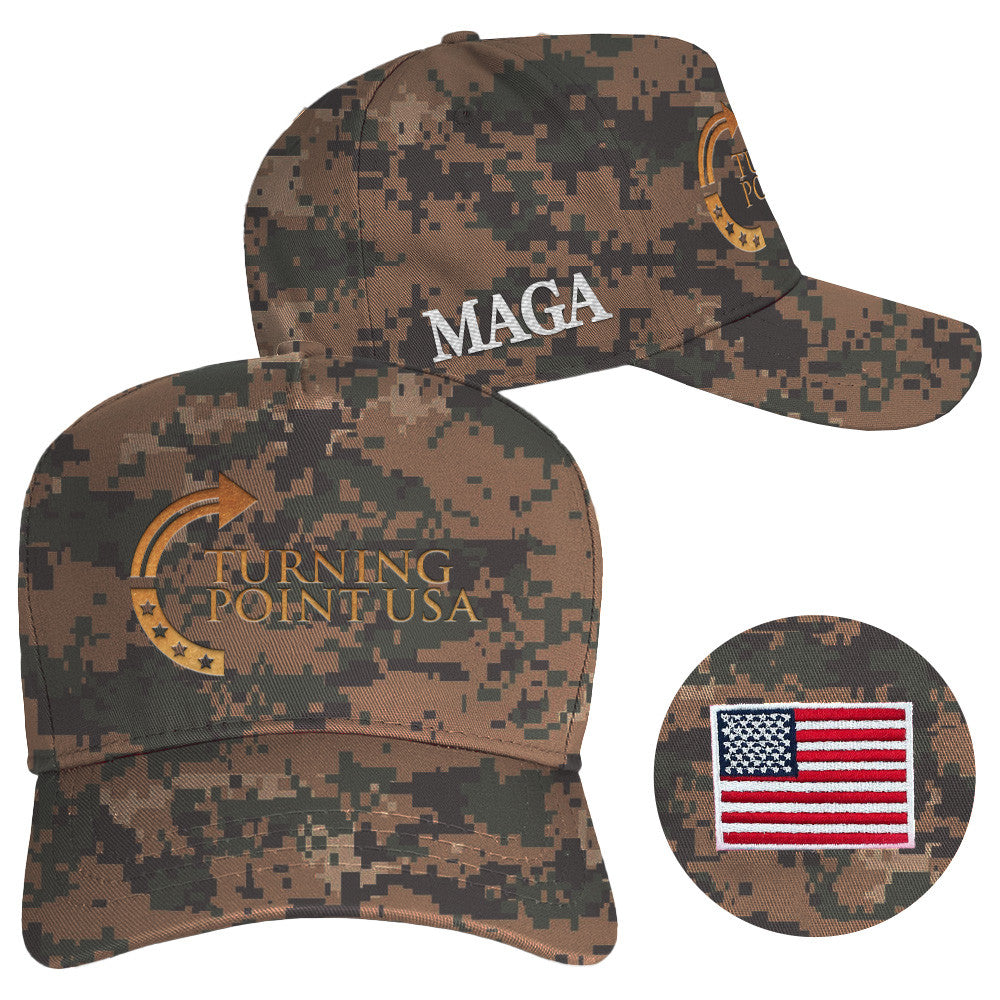 Charlie Kirk Hat Camo Embroidered Turning Point USA Hat MAGA Cap Gifts For Supporters - Lilybirchmarket