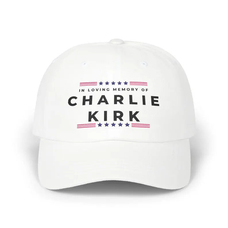 Charlie Kirk Hat Embroidered In Loving Memory Of Charlie Kirk Merch Political Hat Patriots Gifts - Lilybirchmarket