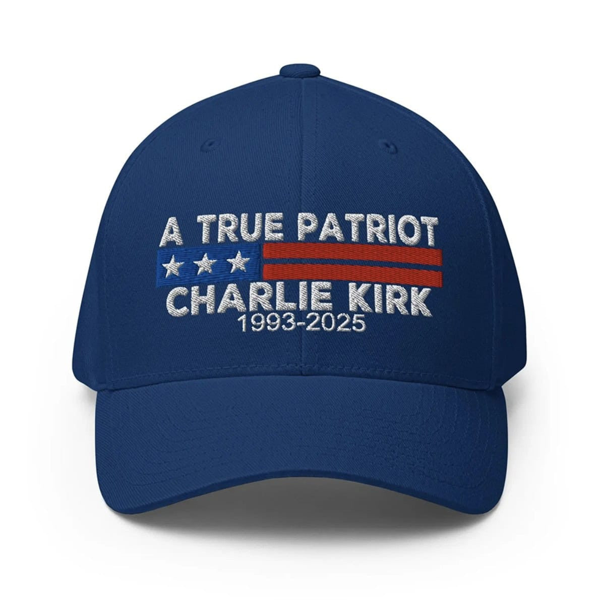 Charlie Kirk Hat Embroidered The True Patriot Charlie Kirk Hat MAGA Merchandise - Lilybirchmarket