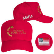 Charlie Kirk Hat Embroidered Turning Point USA Hat MAGA Red Cap Supporters Gifts - Lilybirchmarket