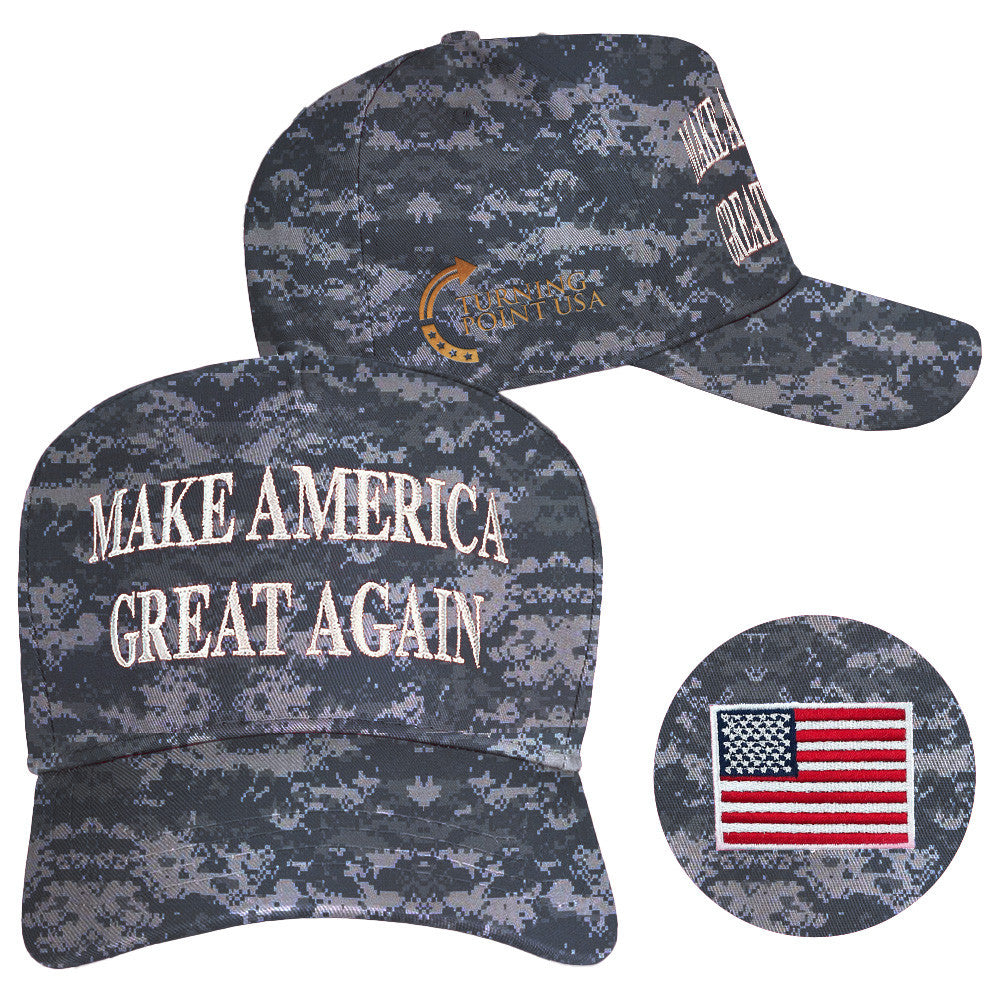 Charlie Kirk Hat Embroidered Turning Point USA Hat Make America Great Again Camo Hat MAGA Gifts - Lilybirchmarket