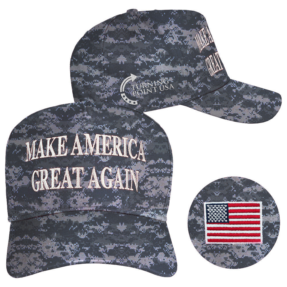 Charlie Kirk Hat Embroidered Turning Point USA Hat Make America Great Again Camo Hat Patriot Gift - Lilybirchmarket