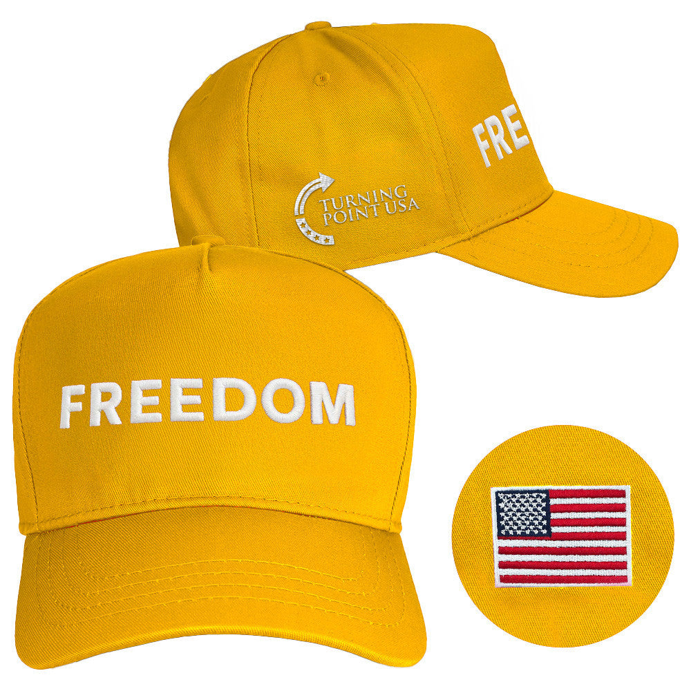 Charlie Kirk Hat Freedom Hat Embroidered Turning Point USA Merch Charlie Kirk Store Online - Lilybirchmarket