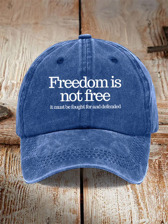 Charlie Kirk Hat Freedom Is Not Free Hat Patriotic Cap Kirk Shooter Merch - Lilybirchmarket