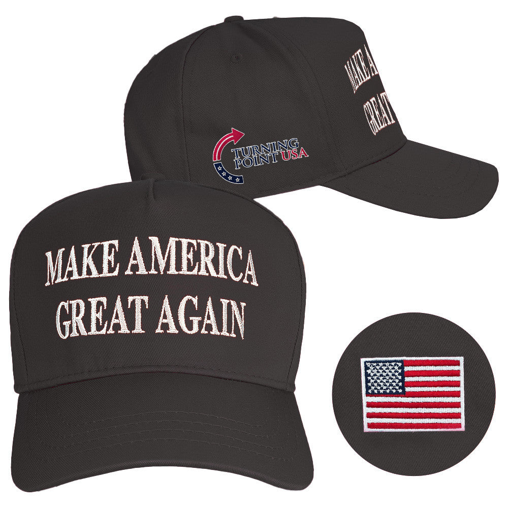 Charlie Kirk Hat Turning Point USA Hat Embroidered Make America Great Again Hat - Lilybirchmarket