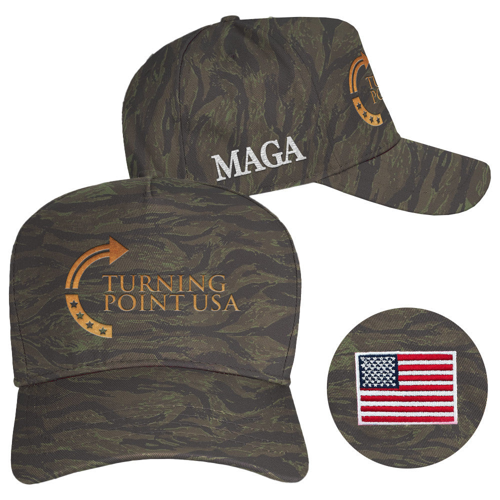Charlie Kirk Hat Turning Point USA Hat MAGA Embroidered Camo Cap Trump Lovers Gifts - Lilybirchmarket
