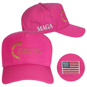 Charlie Kirk Hat Turning Point USA Hat MAGA Pink Cap Embroidered Wife Gifts - Lilybirchmarket