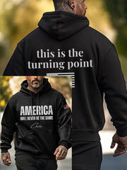 Charlie Kirk Hoodie American Will Never Be The Same Turning Point Merch Clothing - Lilybirchmarket