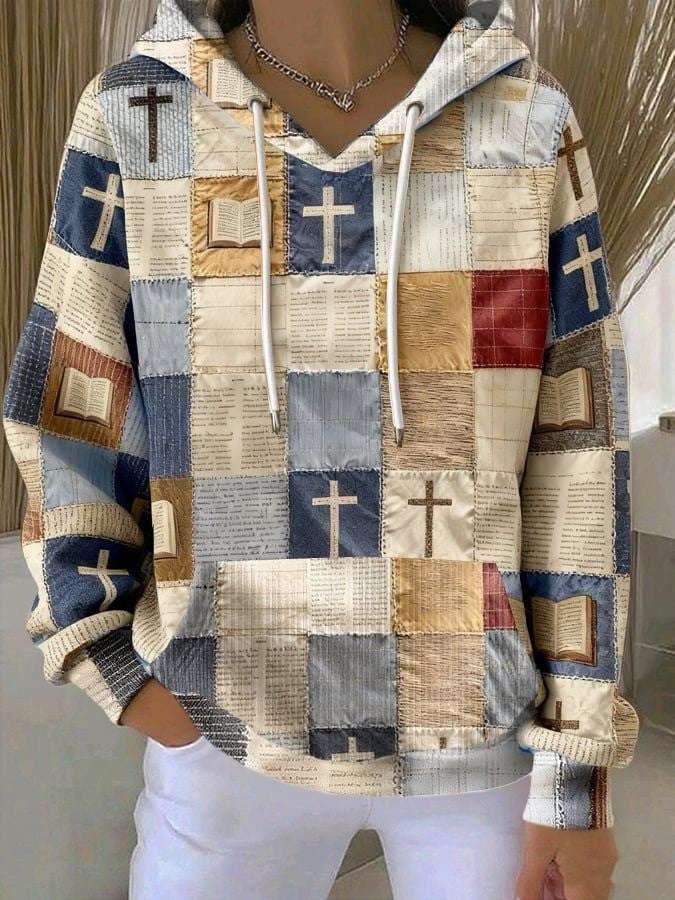 Charlie Kirk Hoodie Christian Cross Faith Bible Verse Patch Charlie Kirk Memorial Apparel - Lilybirchmarket