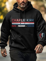 Charlie Kirk Hoodie Faith Freedom Forever Rest In Peace Charlie Kirk Apparel Faith Gifts - Lilybirchmarket