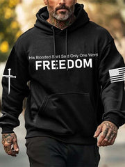 Charlie Kirk Hoodie His Blooded Said Only One Word Freedom Charlie Kirk Memorial Gifts - Lilybirchmarket