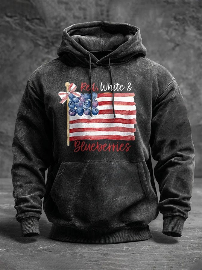Charlie Kirk Hoodie Red White And Blueberries R.I.P Charlie Kirk Apparel Memorial Gifts - Lilybirchmarket