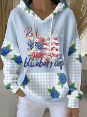 Charlie Kirk Hoodie Red White And Blueberries Tribute To Charlie Kirk Clothing Gifts - Lilybirchmarket
