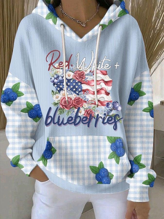 Charlie Kirk Hoodie Red White And Blueberries Tribute To Charlie Kirk Clothing Gifts - Lilybirchmarket